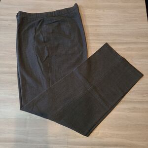 Womens Gray Straight Leg Dress Pants Size 6 Career Office Business Slacks Work